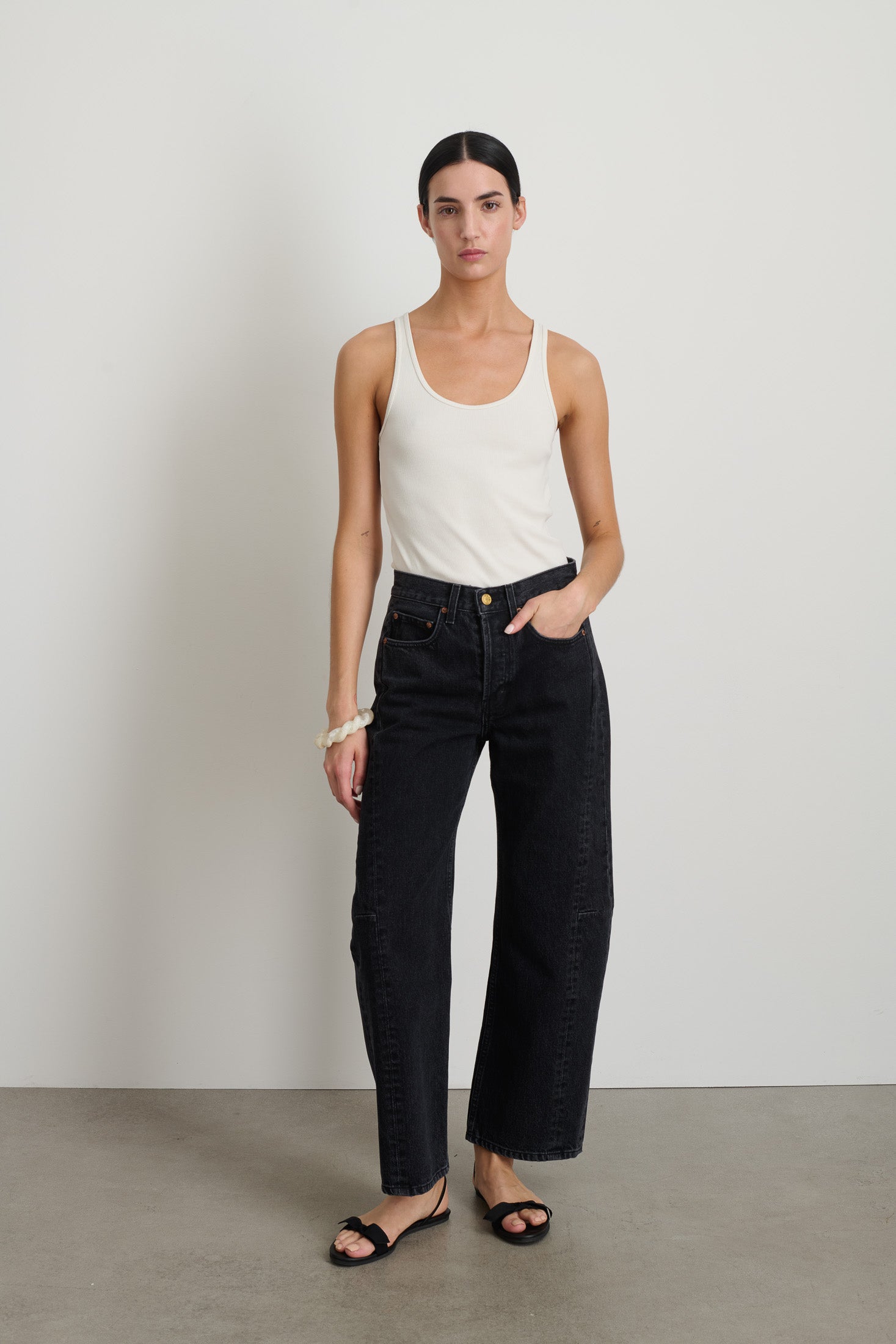 Slim Lasso Jean Stil Black