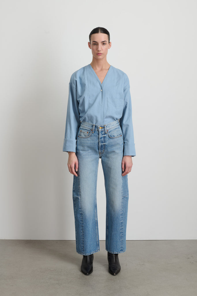 デニム・ジーパン B SIDES 'Vintage Lasso' jeans Blue Slim Lasso Jean Tate Vintage - Women | B Sides Jeans