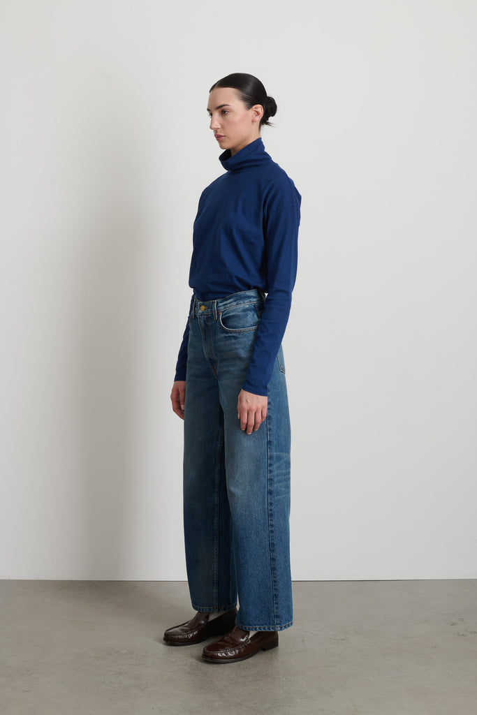 Elissa Relaxed Straight Jean Liesl Blue - Women | B Sides Jeans