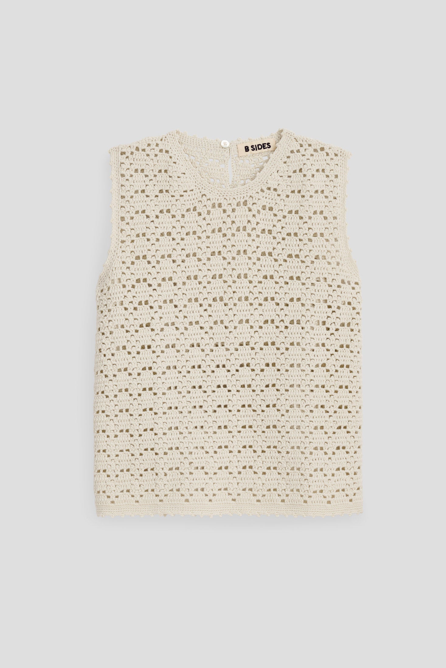 Joy Crochet Shell Ecrú
