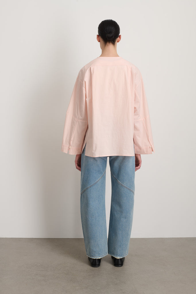 Poplin Popover Pale Pink - Women | B SIDES – B Sides Jeans