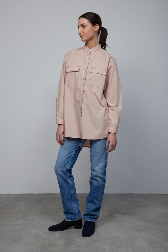 Rooney Shirt Pale Peach - Women | B SIDES – B Sides Jeans