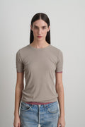Double Tee Dove Grey / Pink
