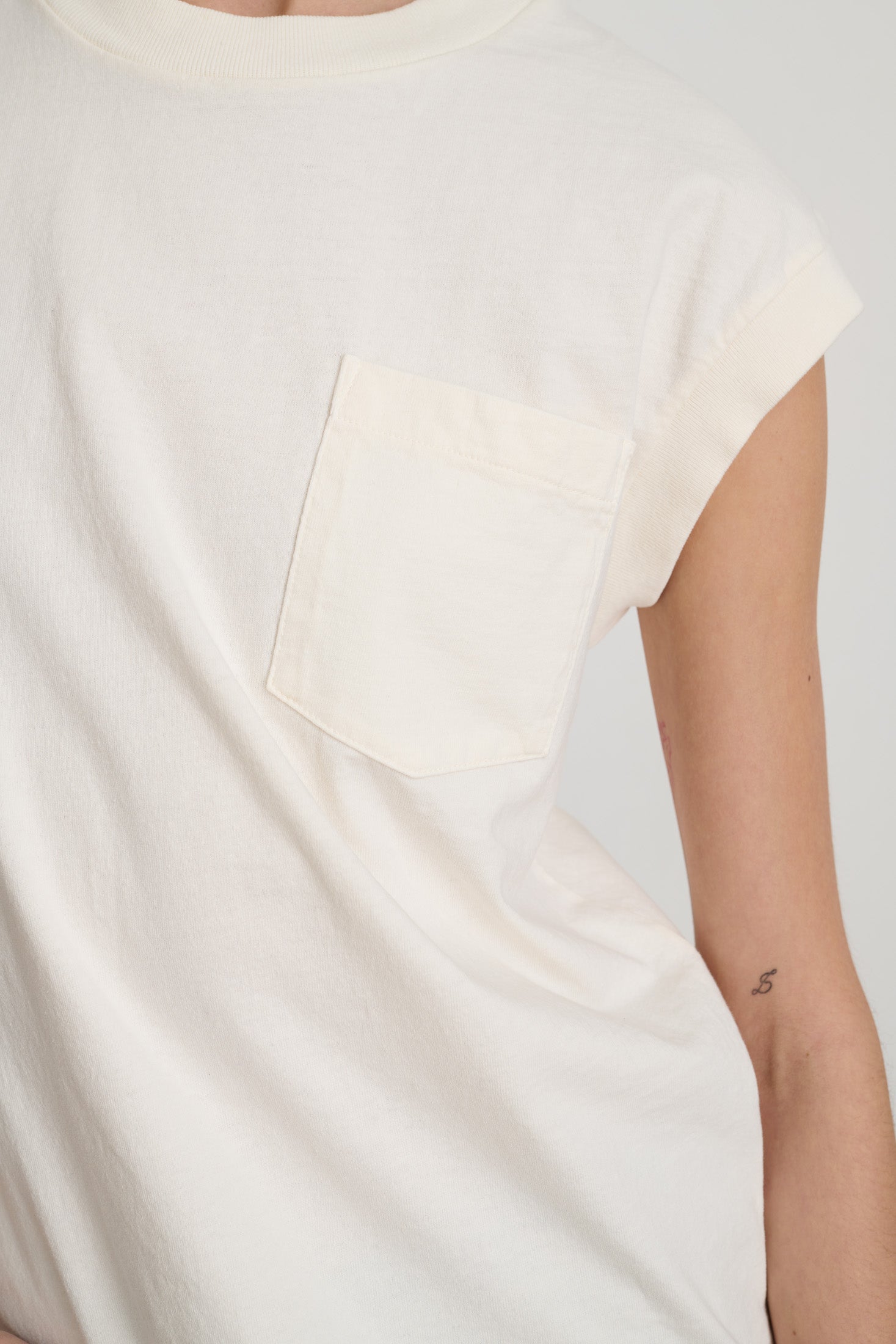 B Sides Pocket Tank Tile White