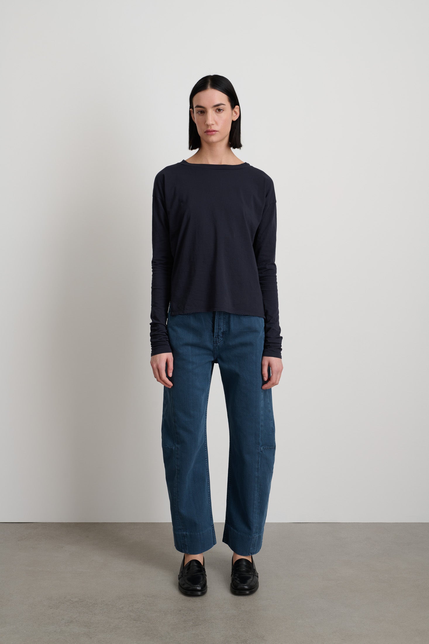 Elissa Jean Marine Corduroy - Women | B Sides Jeans
