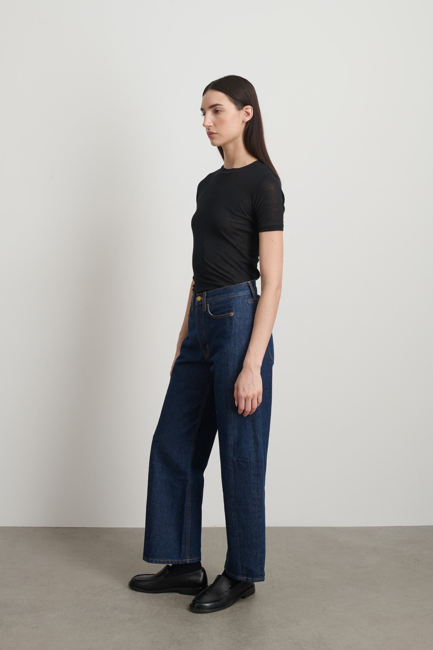 B SIDES LASSO HIGH SLIM デニム Slim Lasso Jean Indigo Rinse - Women | B Sides Jeans