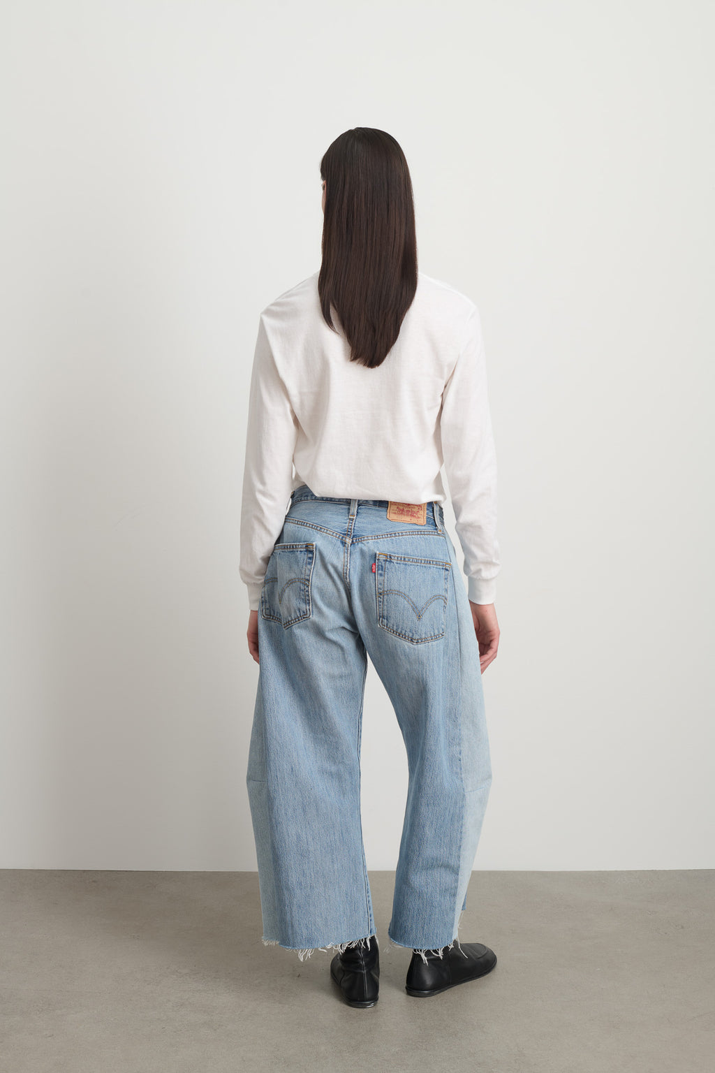 Vintage Lasso Jean Slouch Crop Classic Faded Indigo