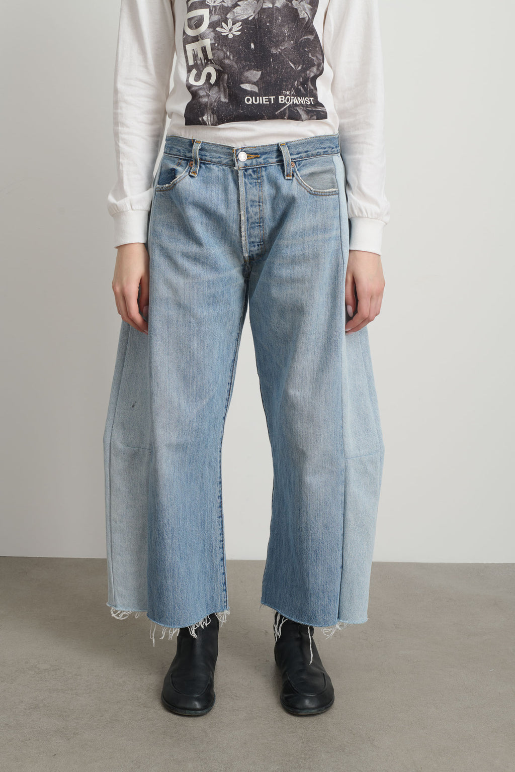 Vintage Lasso Jean Slouch Crop Classic Faded Indigo