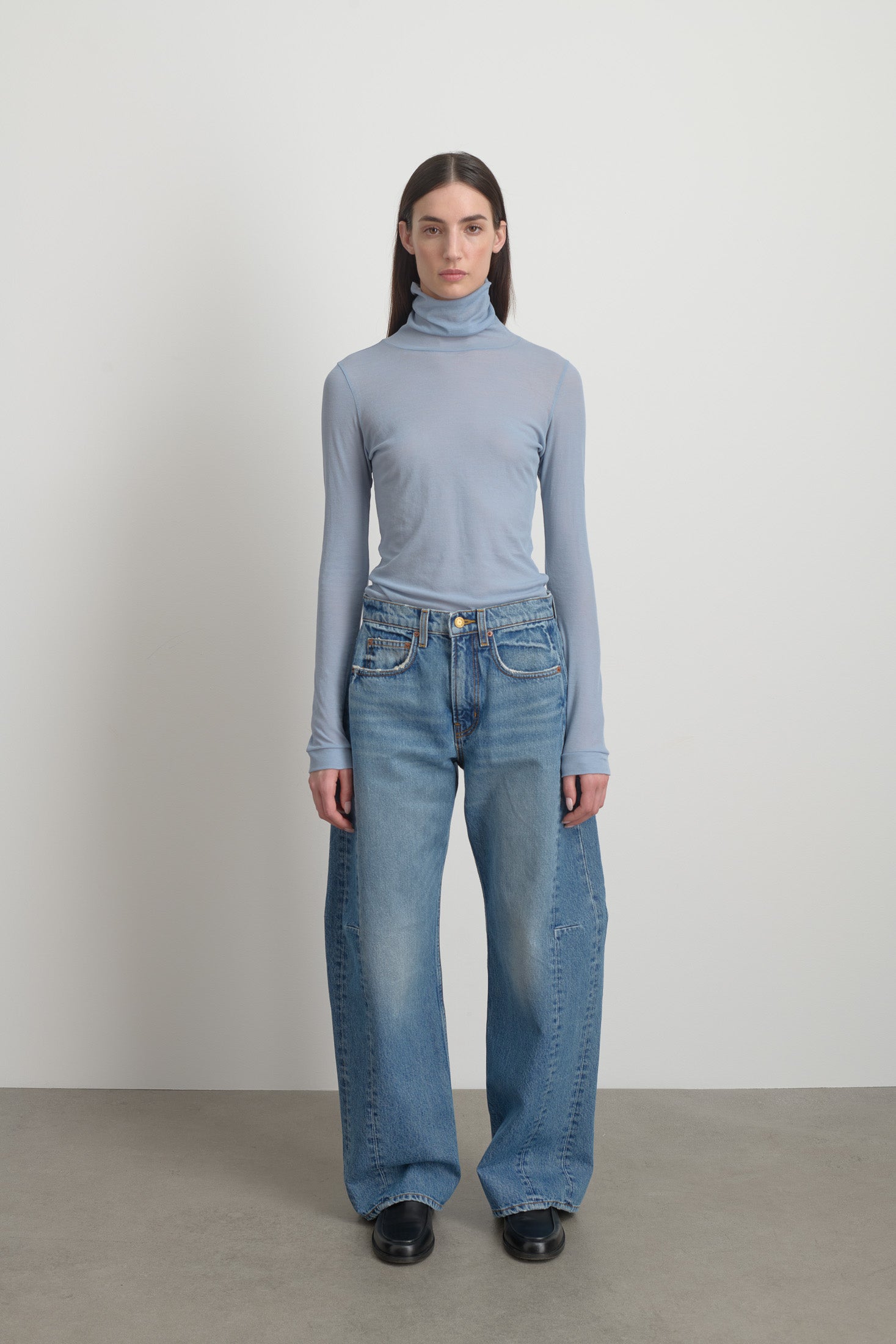 Relaxed Cuffed Lasso Jean Jane Wash