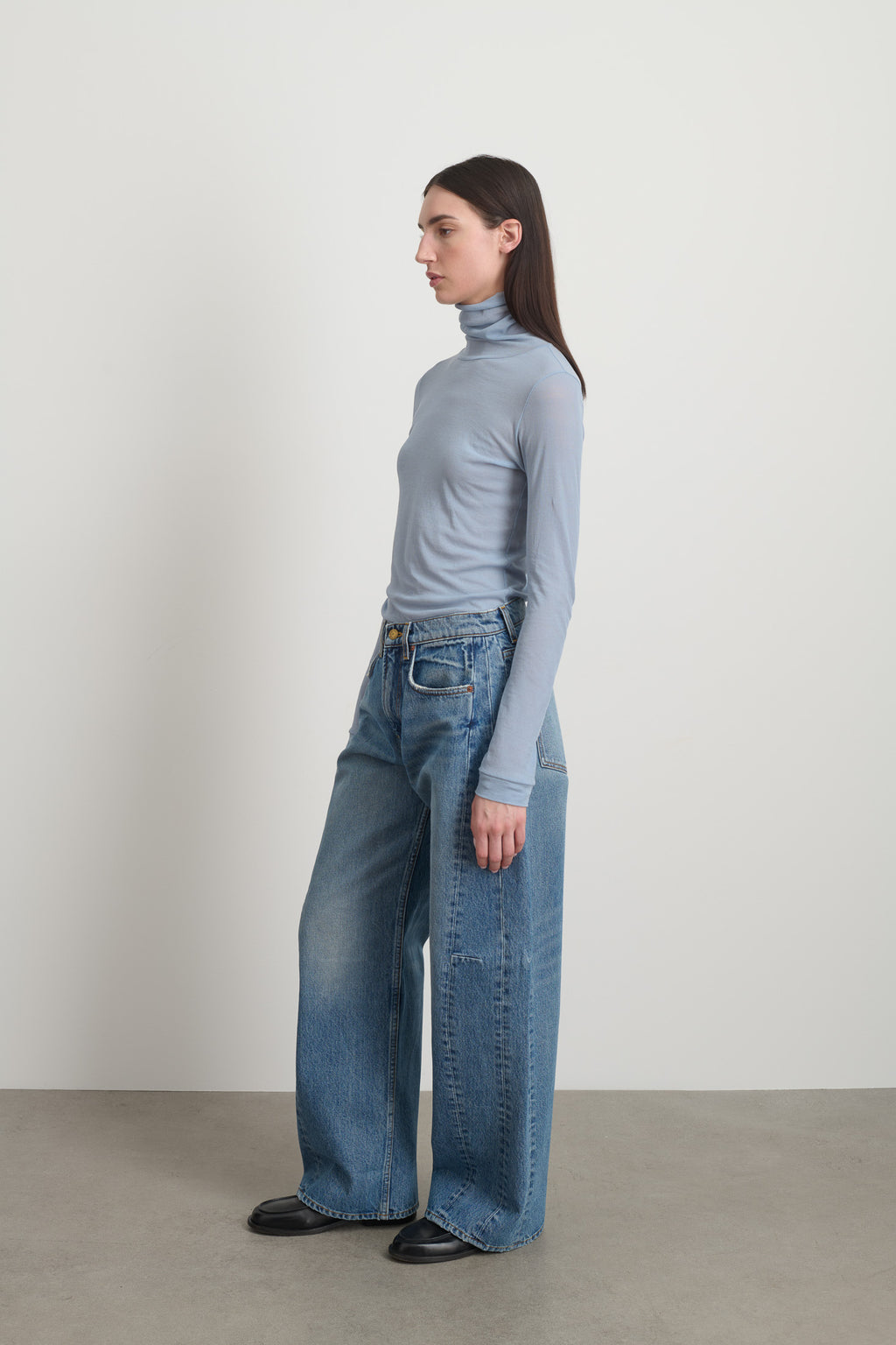 Relaxed Cuffed Lasso Jean Jane Wash