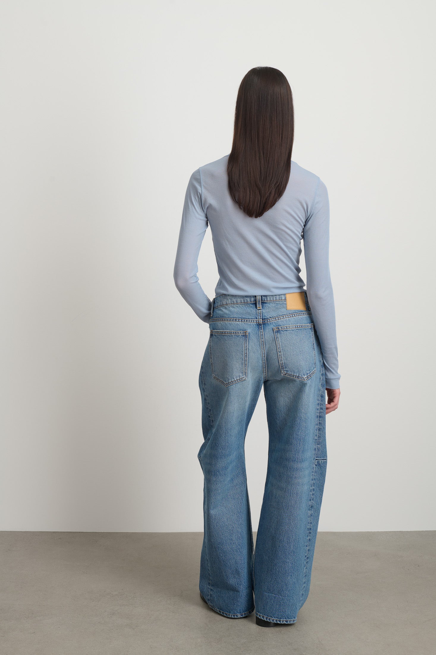 Relaxed Cuffed Lasso Jean Jane Wash