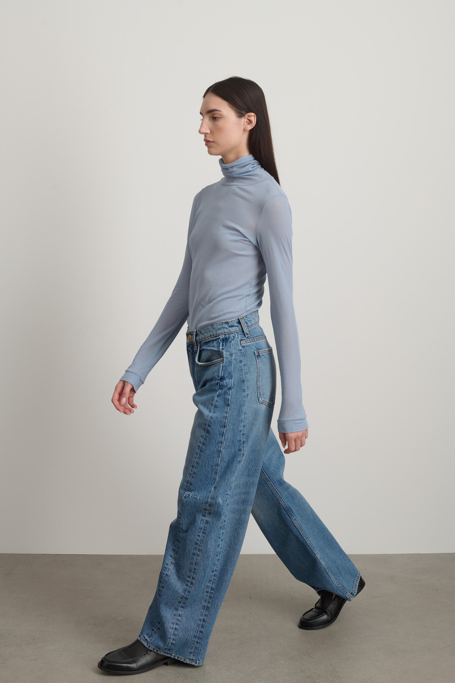 Relaxed Cuffed Lasso Jean Jane Wash