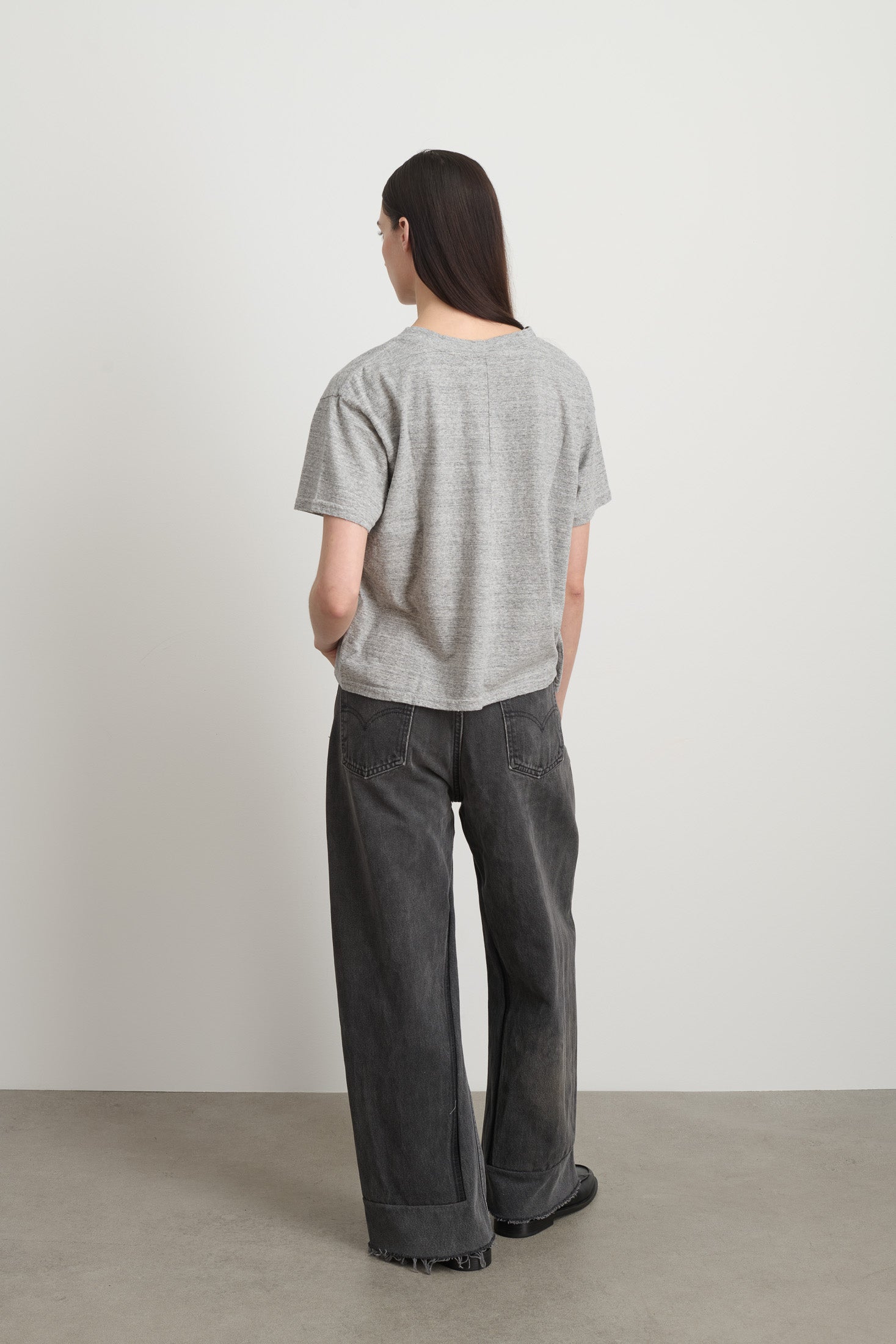 B Sides Atlas Tee Heather Grey - Women | B SIDES – B Sides Jeans