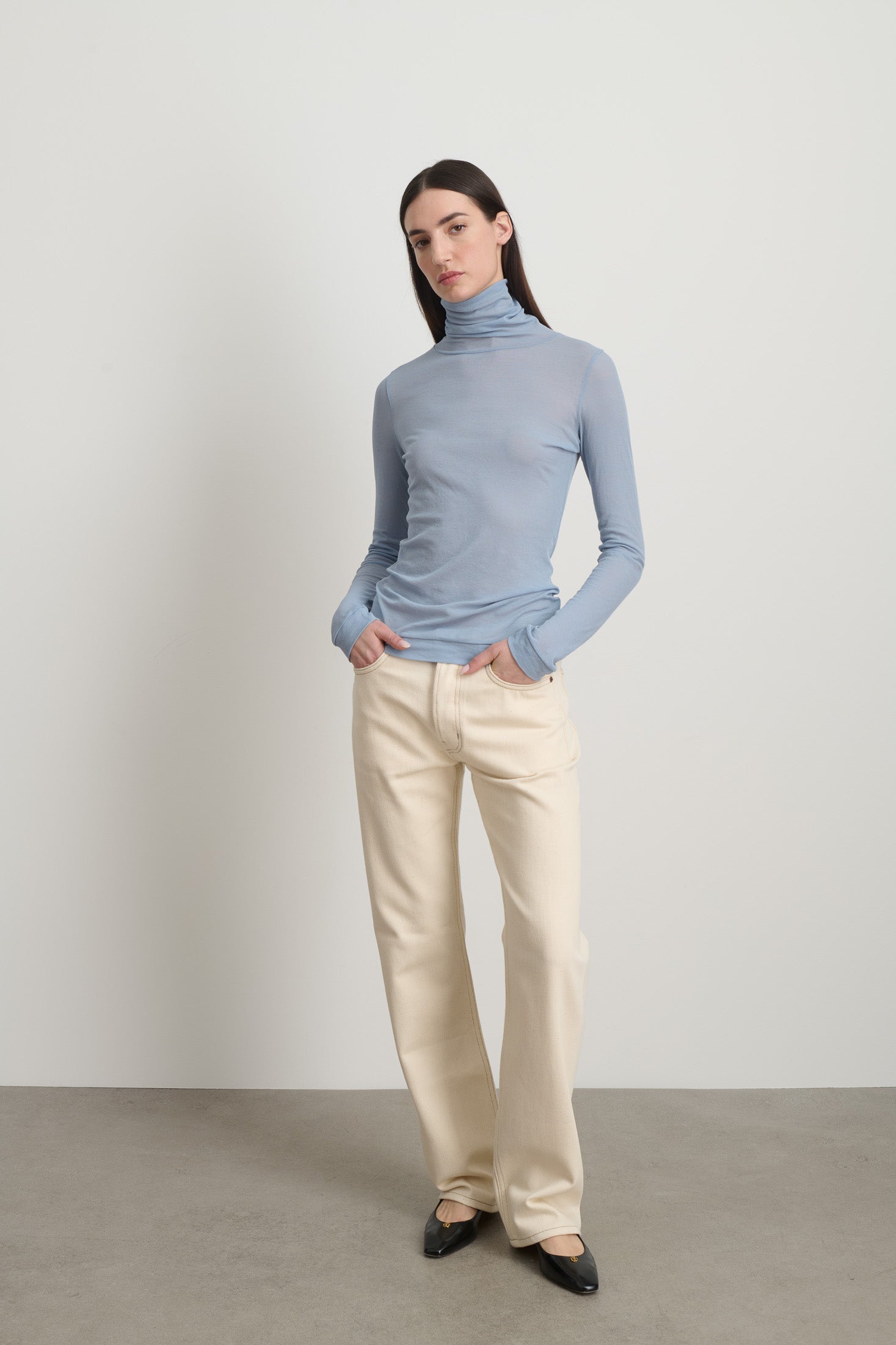 Jana Turtleneck Steel Blue