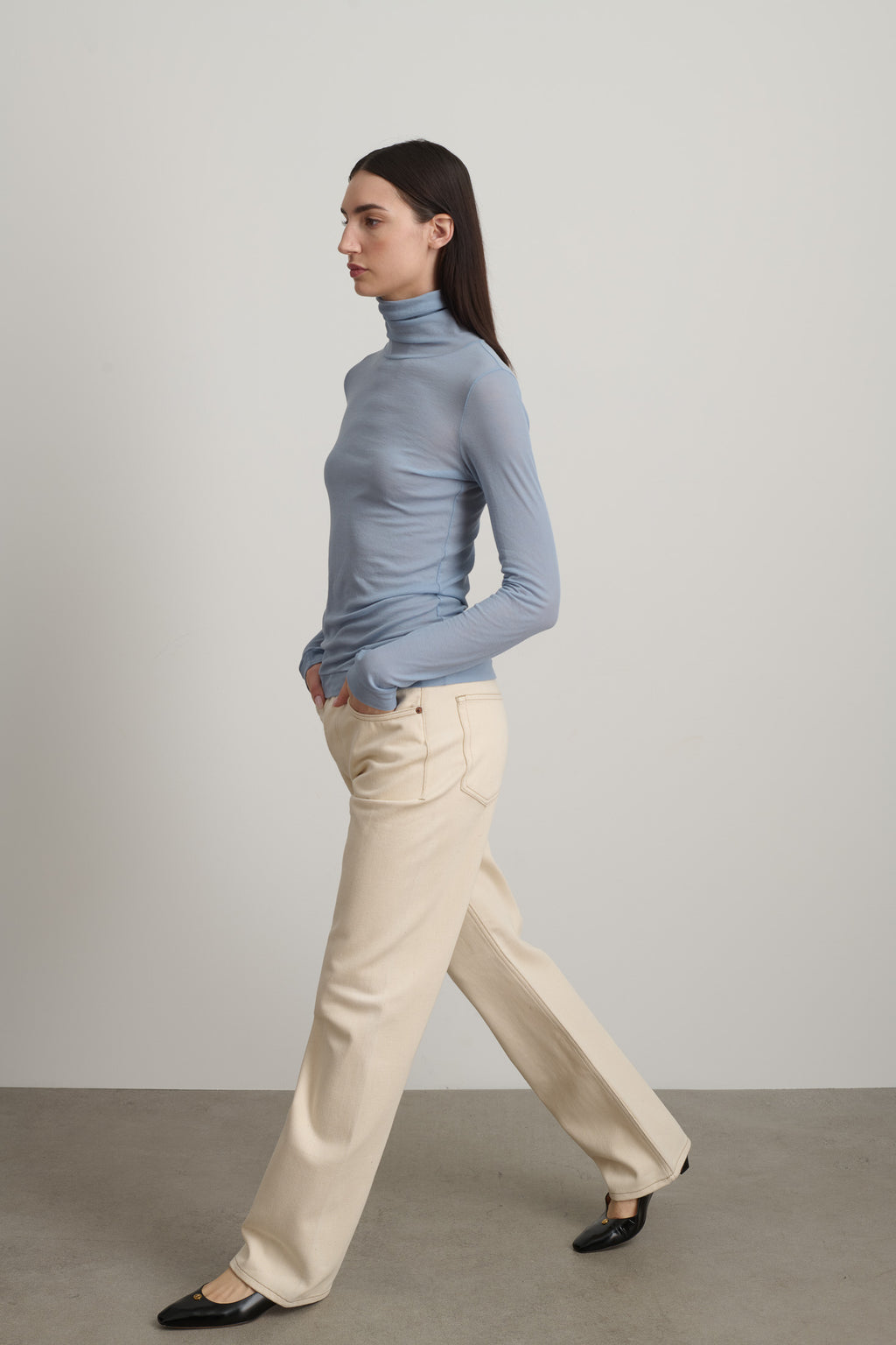 Jana Turtleneck Steel Blue
