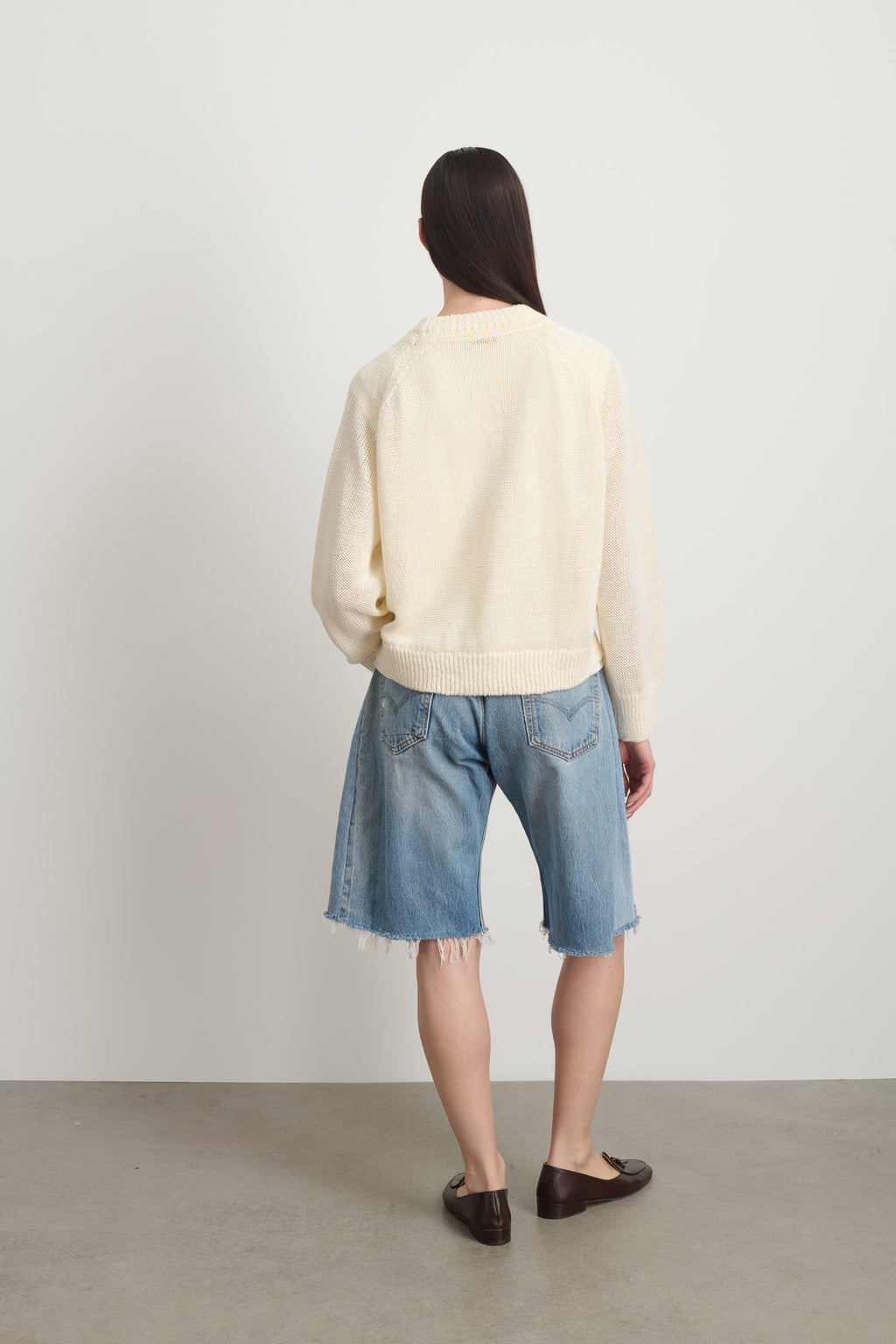 Lind Knit Crew Ecrú