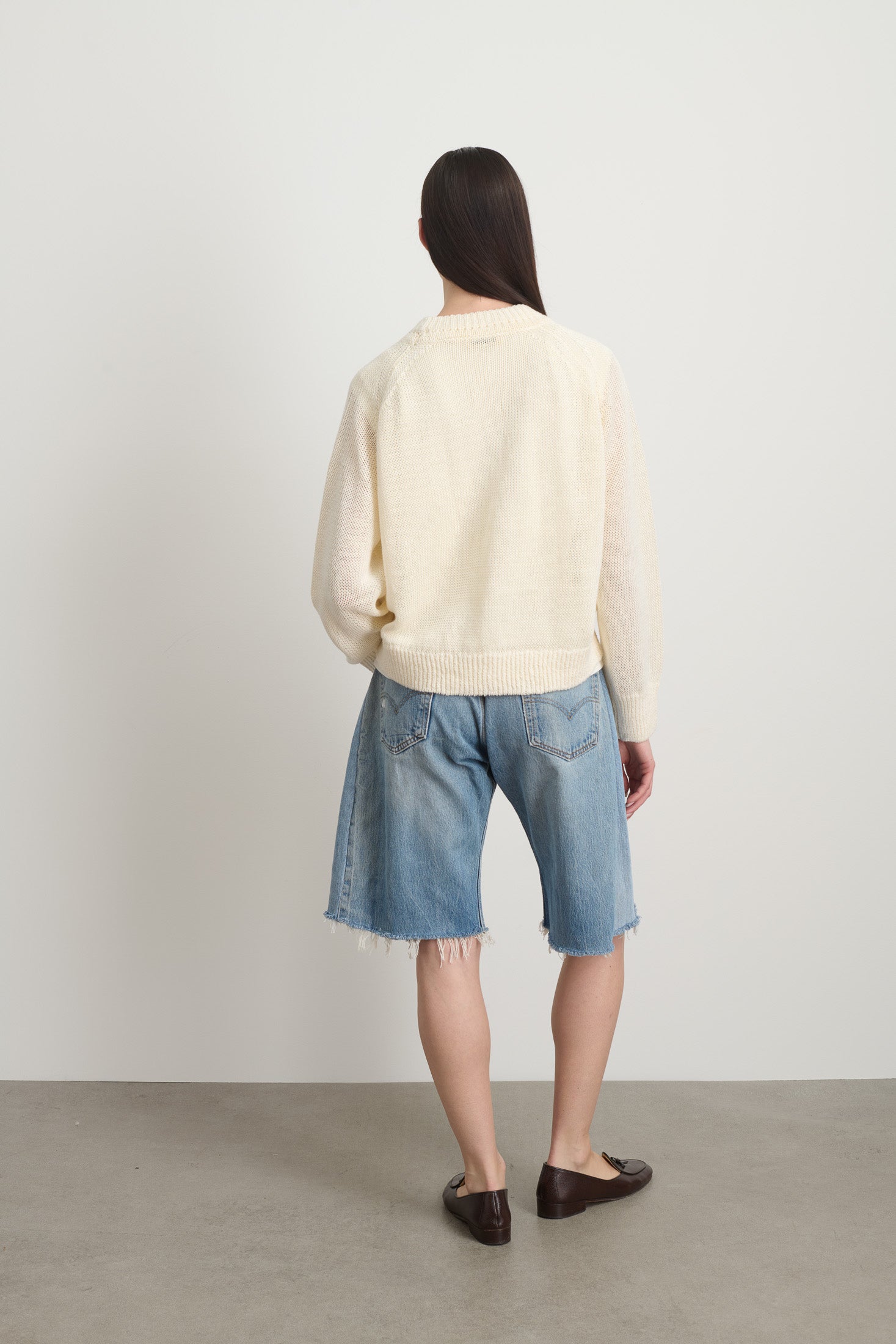 Lind Knit Crew Ecrú