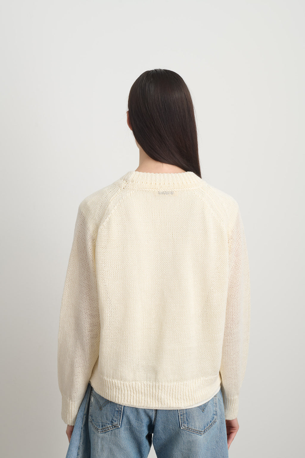 Lind Knit Crew Ecrú