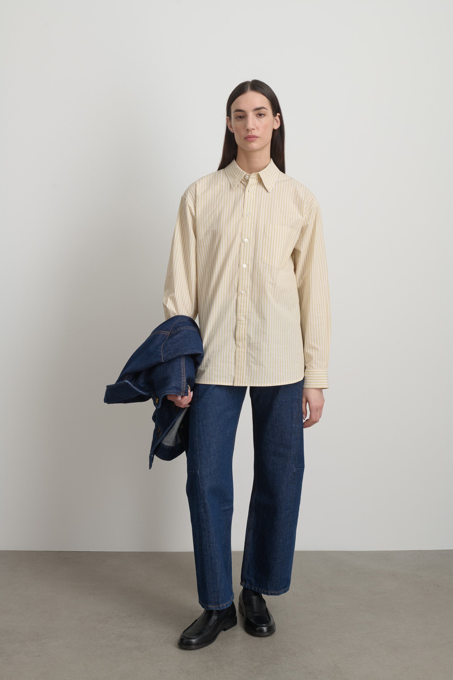 Nolan Shirt Yellow Stripe - Women | B SIDES B Sides Jeans Nolan Shirt Yellow Stripe - Women | B SIDES B Sides Jeans