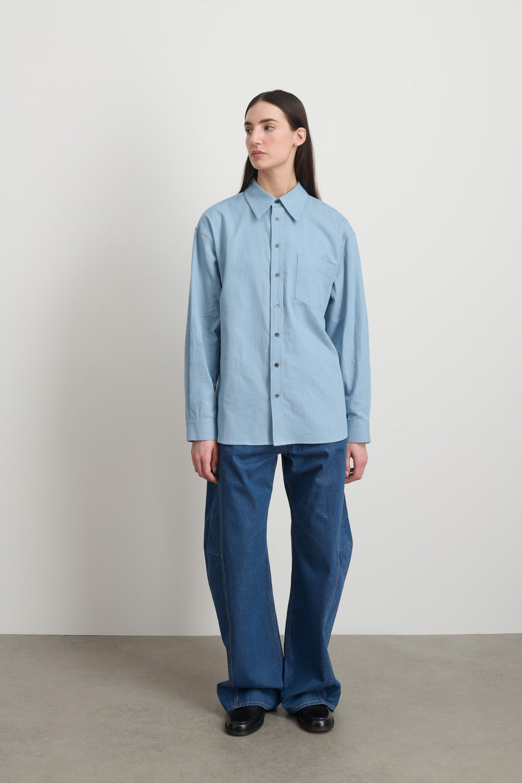 Ramona Shirt Lt. Blue Flannel