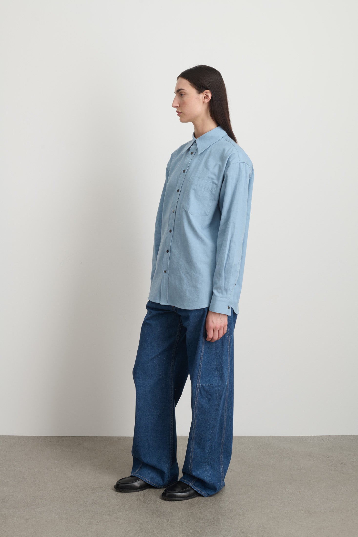 Ramona Shirt Lt. Blue Flannel