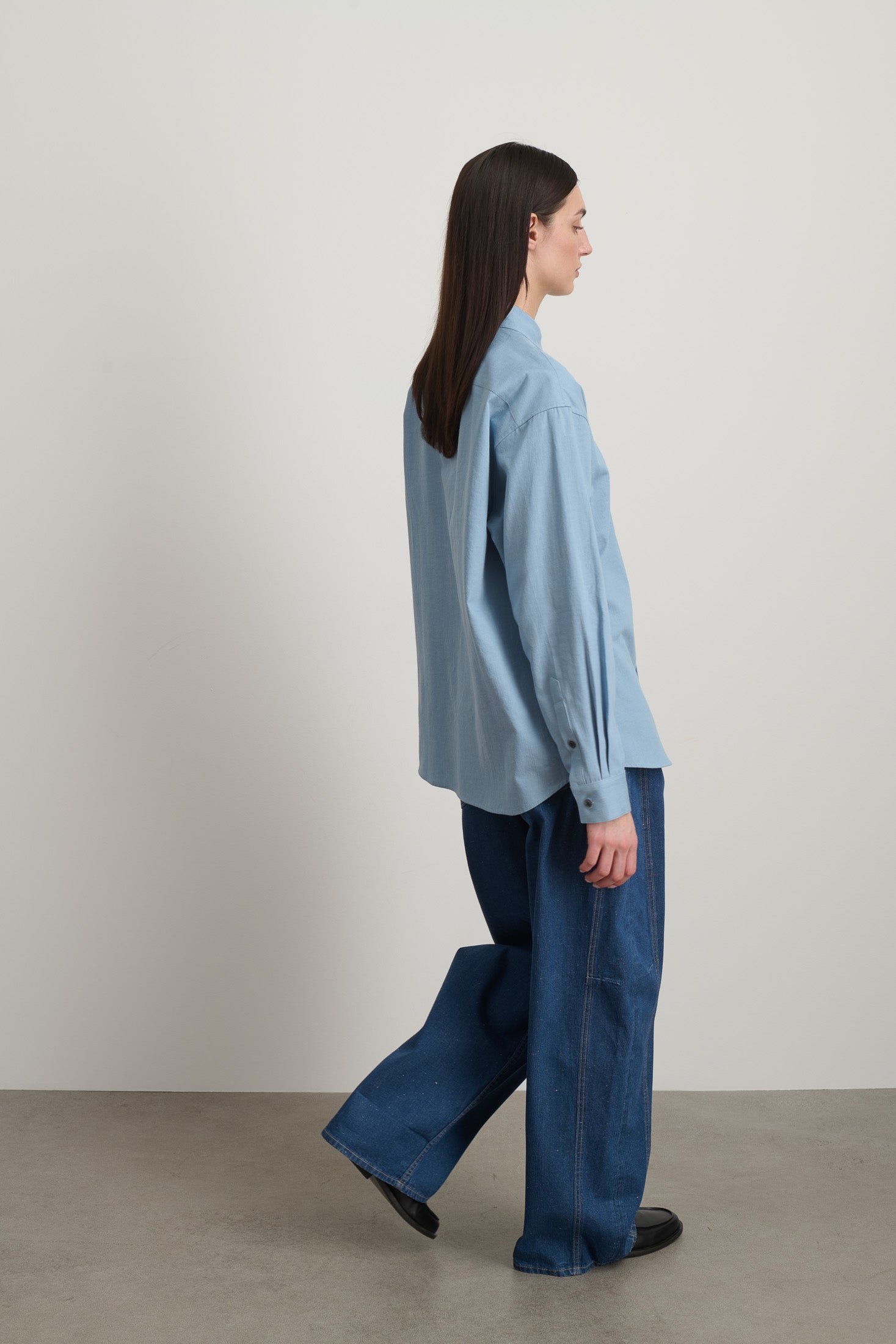 Ramona Shirt Lt. Blue Flannel - Women | B SIDES – B Sides Jeans