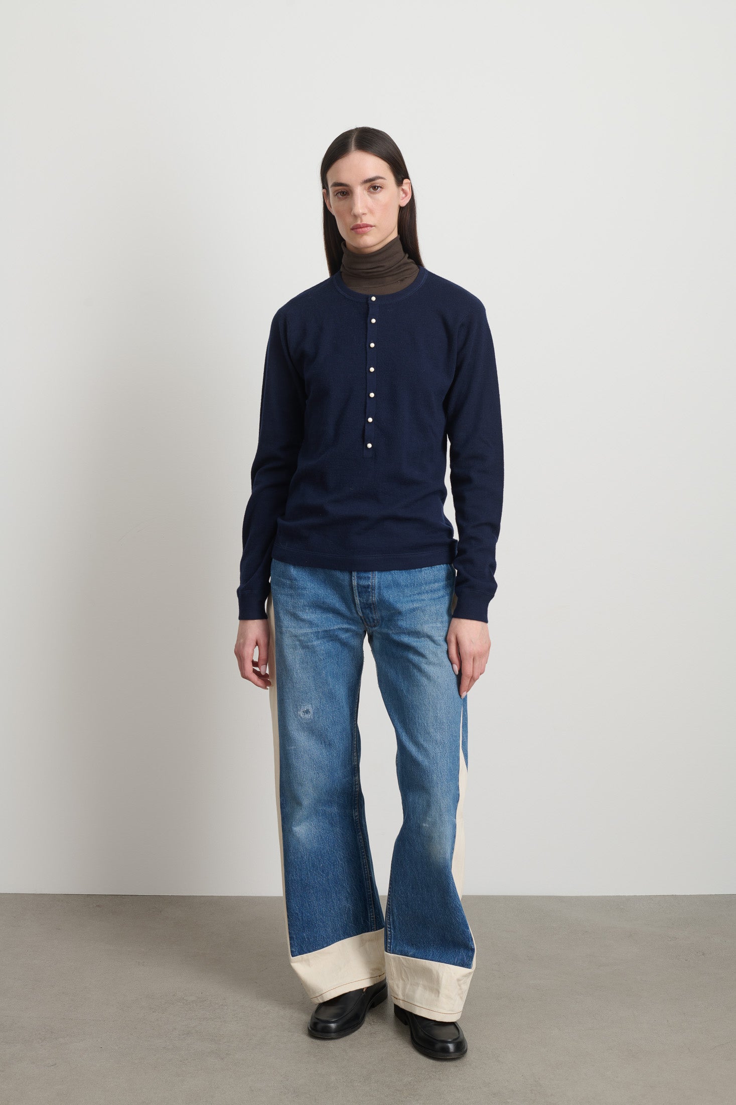 Moore Henley Marine Superfine Merino