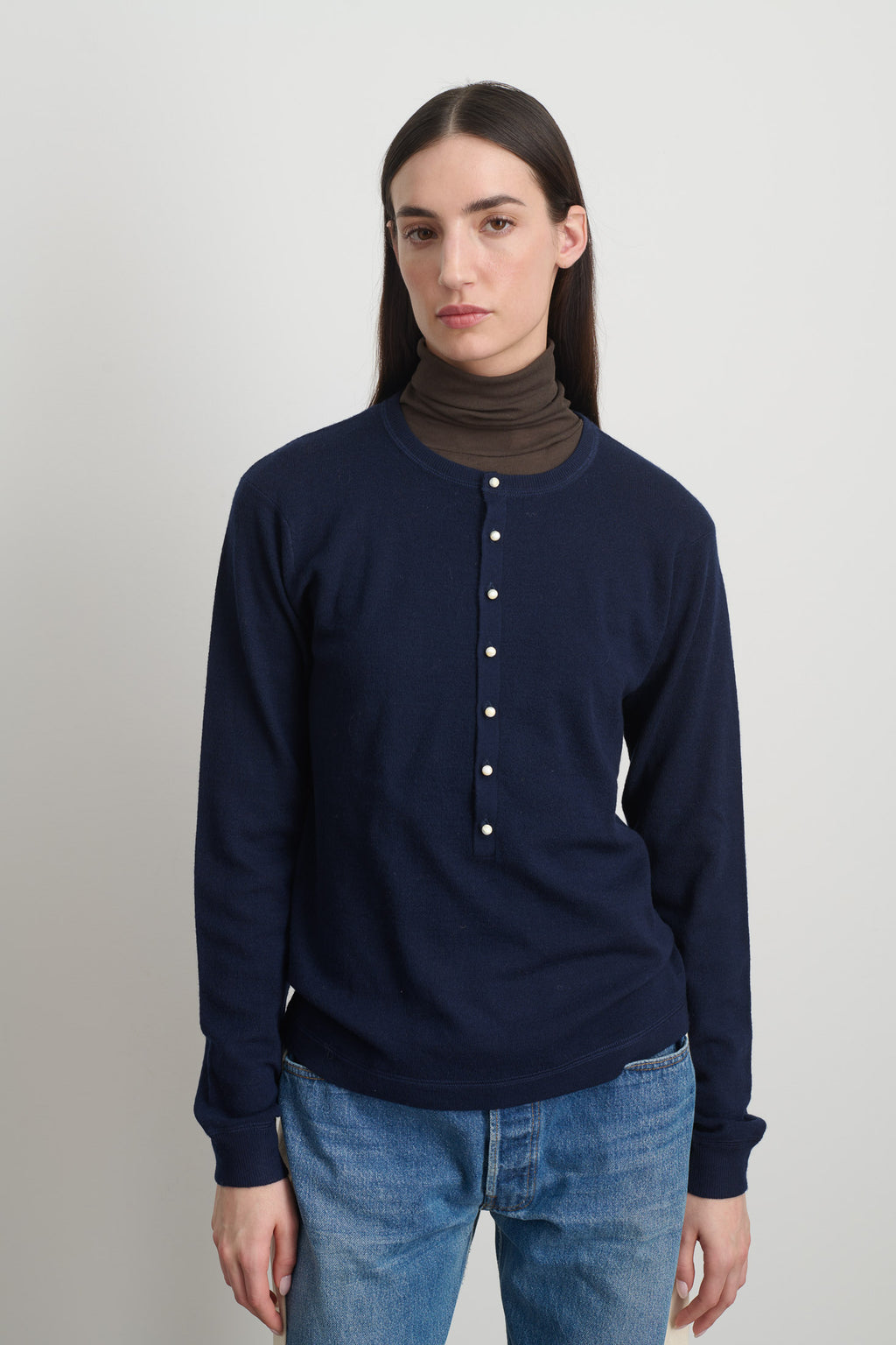 Moore Henley Marine Superfine Merino