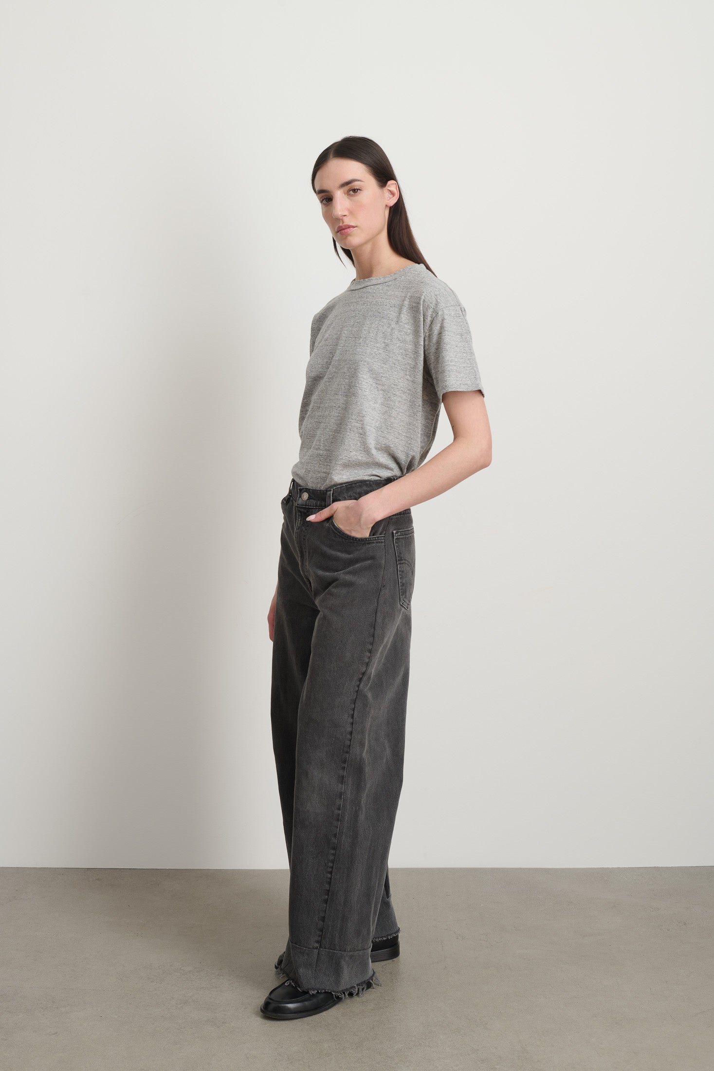 Reworked Vintage Culotte Vintage Black