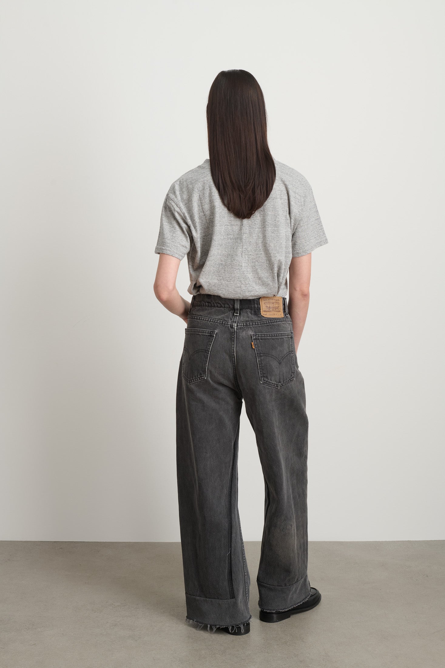 Reworked Vintage Culotte Vintage Black