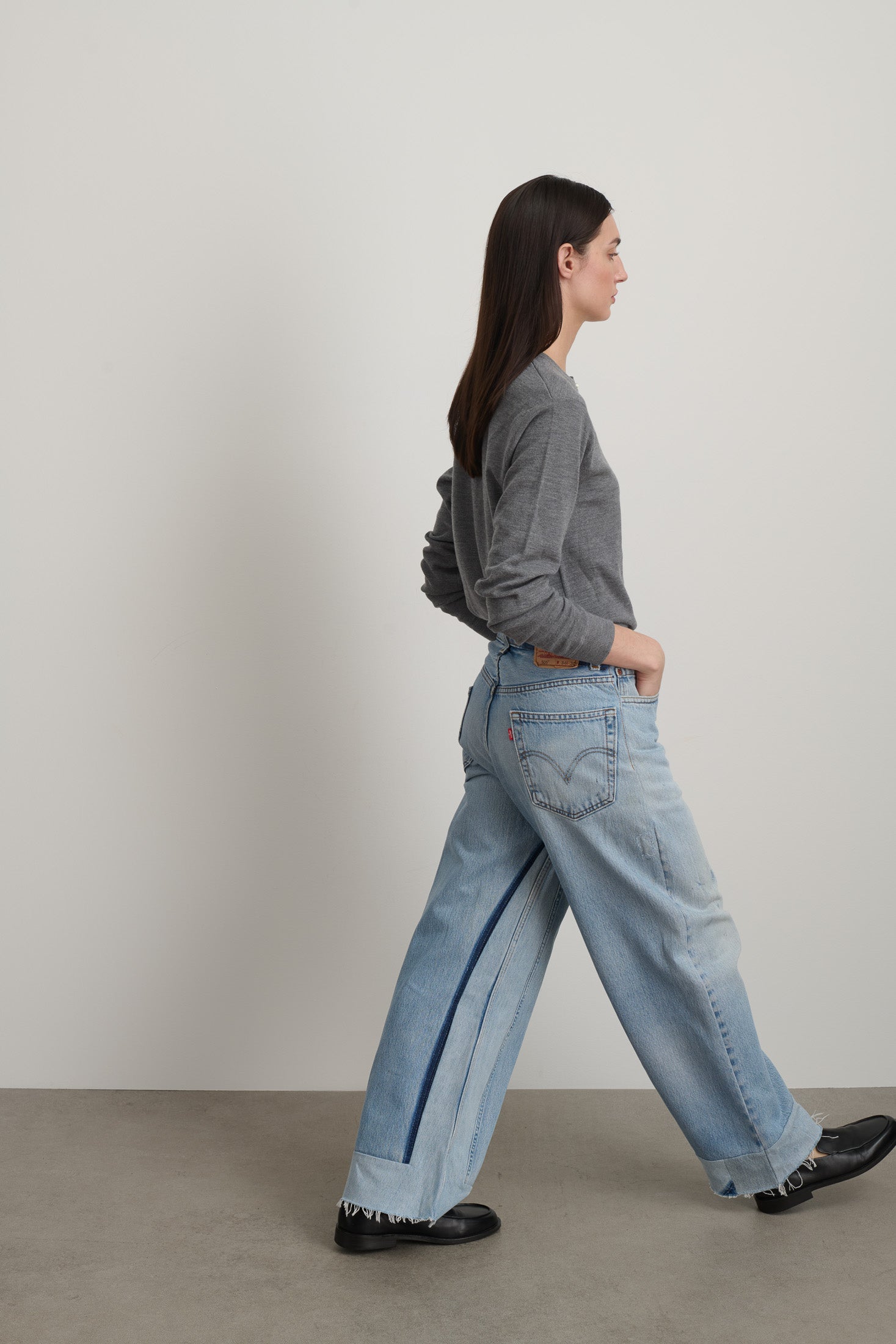 Reworked Vintage Culotte Vintage Indigo