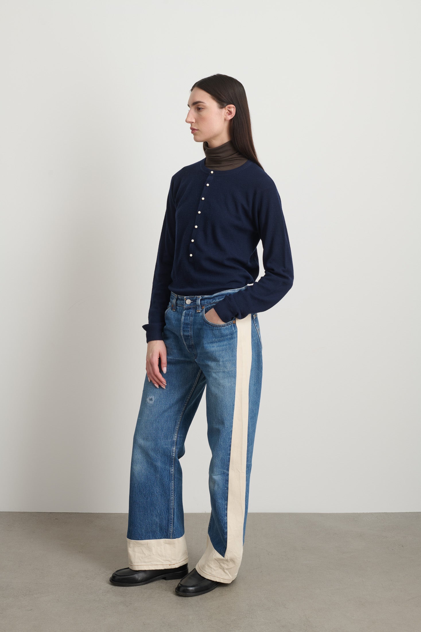 Reworked Slouch Vintage Indigo / Natural – B Sides Jeans