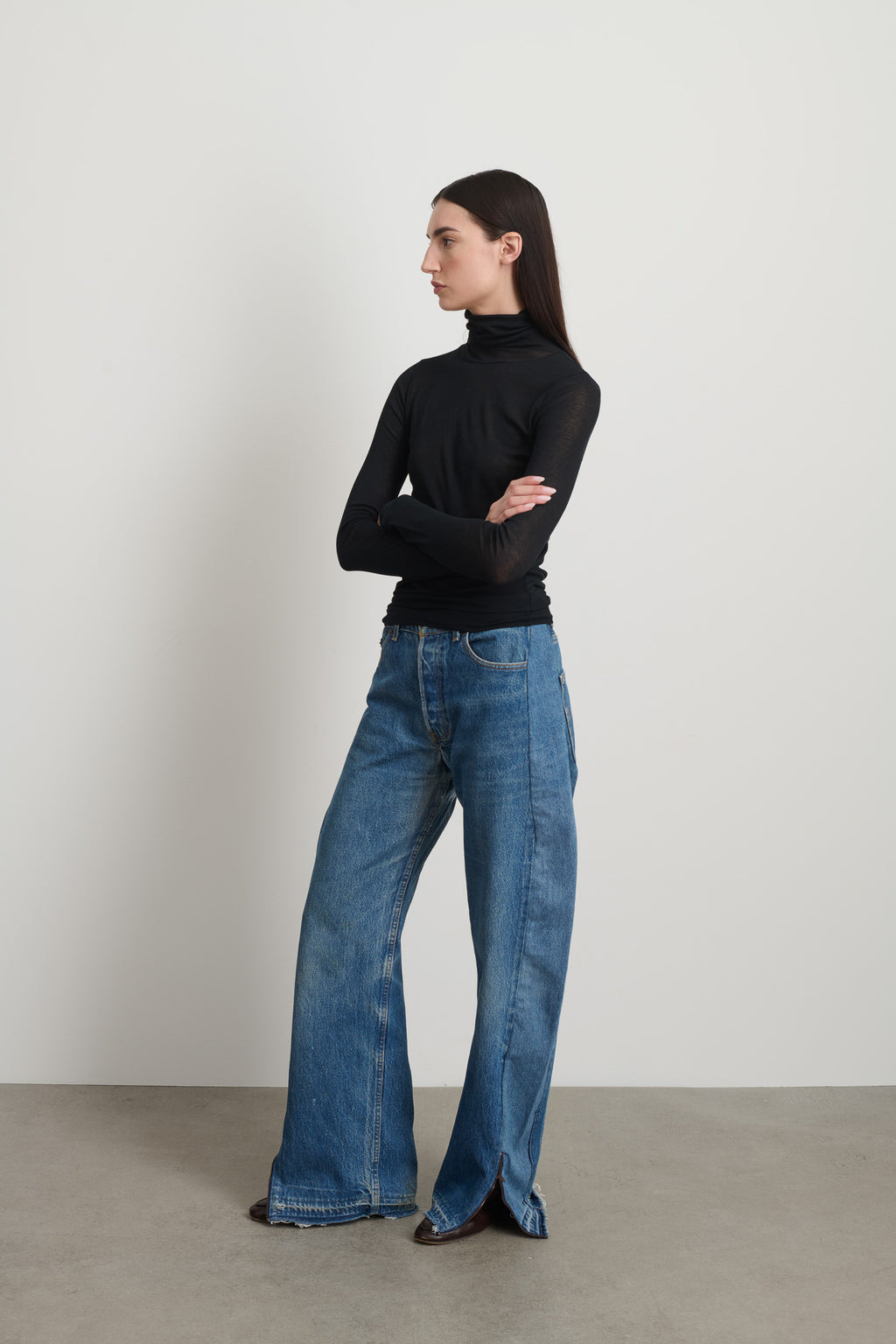 Reworked Open Hem Slouch