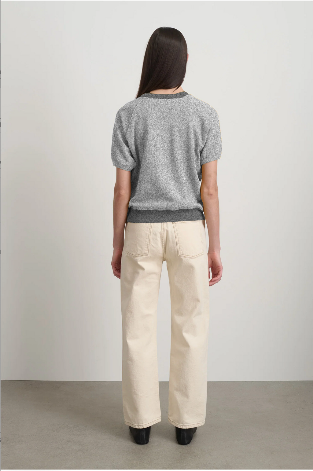 Short Sleeve Sweatshirt Heather Grey