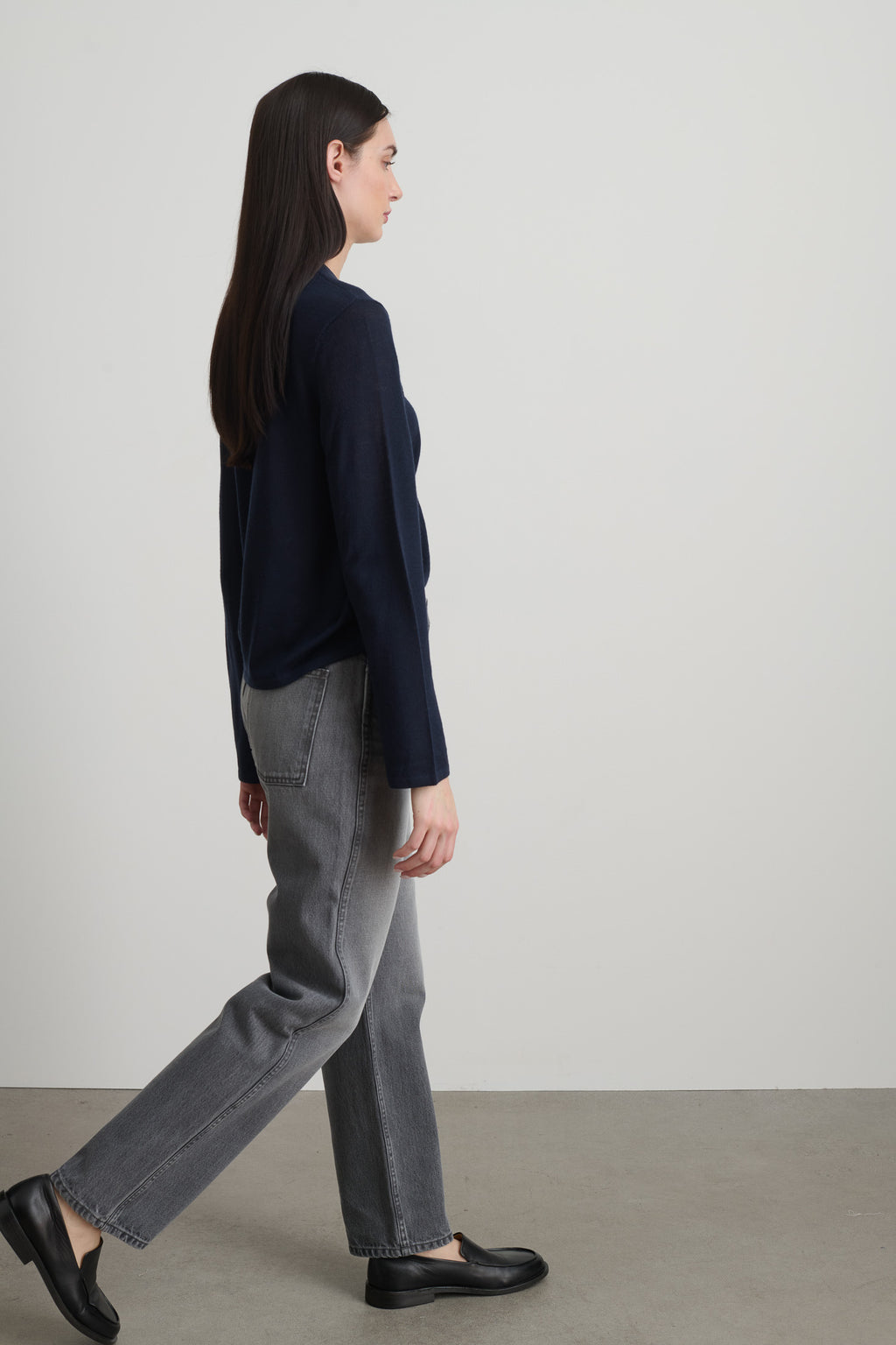 Plein High Straight Stone Grey