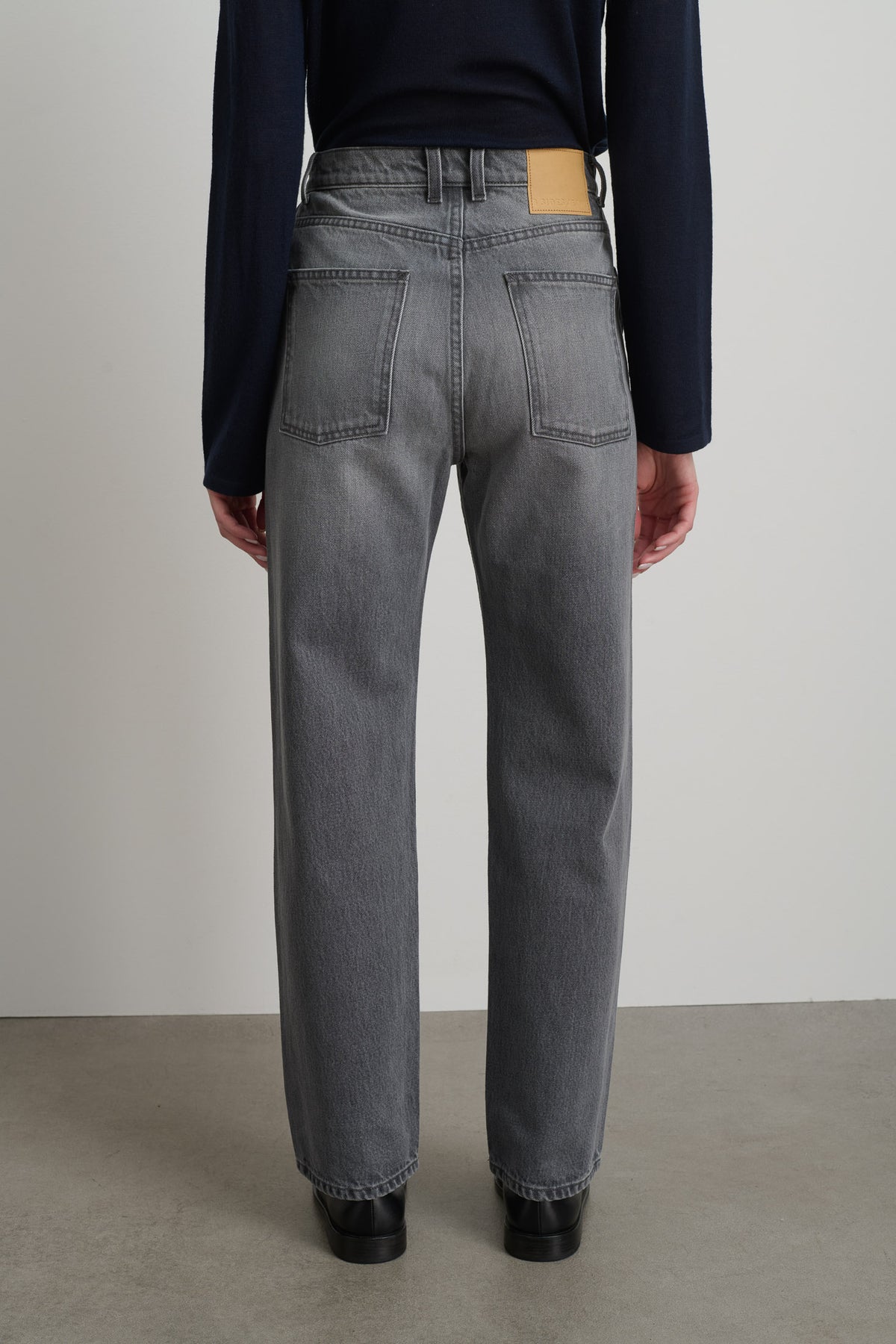 Plein High Straight Stone Grey