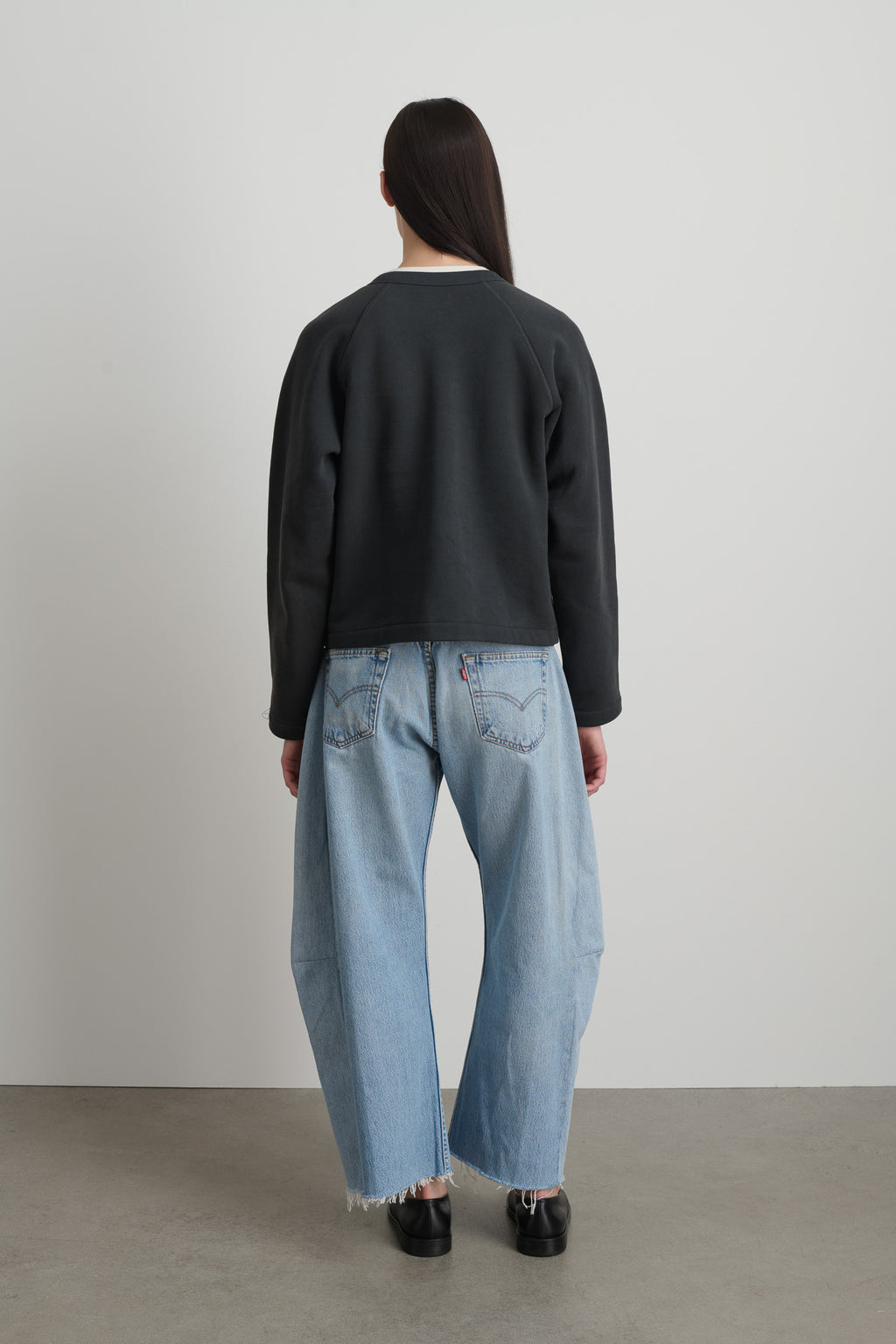Snap Cardigan Vintage Black Overdye