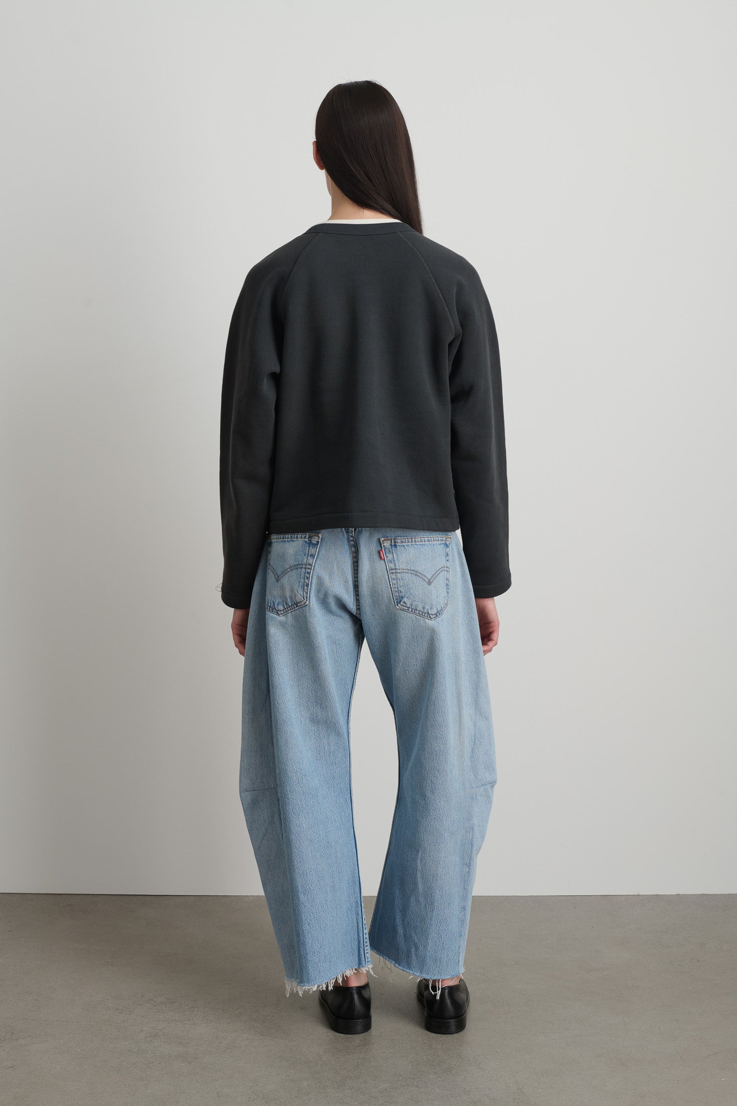 Snap Cardigan Vintage Black Overdye