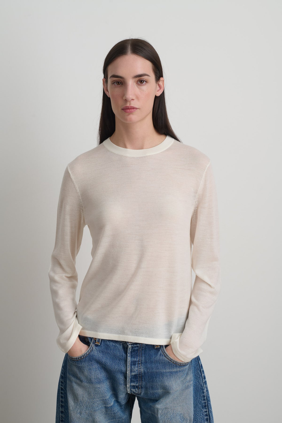 Classic Crewneck Pullover Oyster