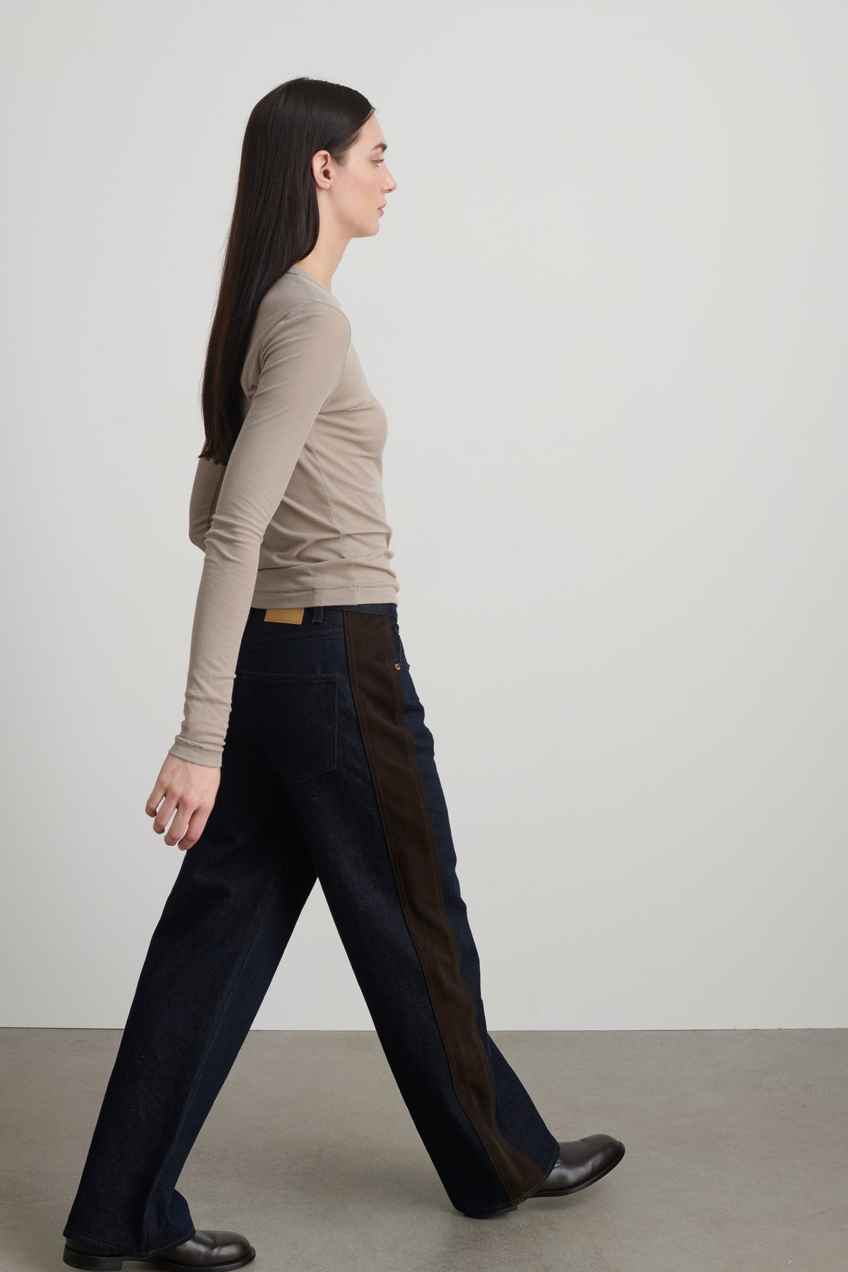 Evan Jean Indigo Brown Rinse / Espresso Suede