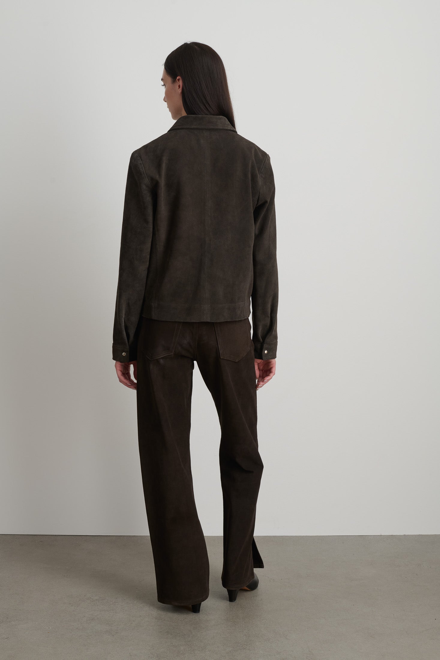 Myrr Snap Jacket Espresso Suede