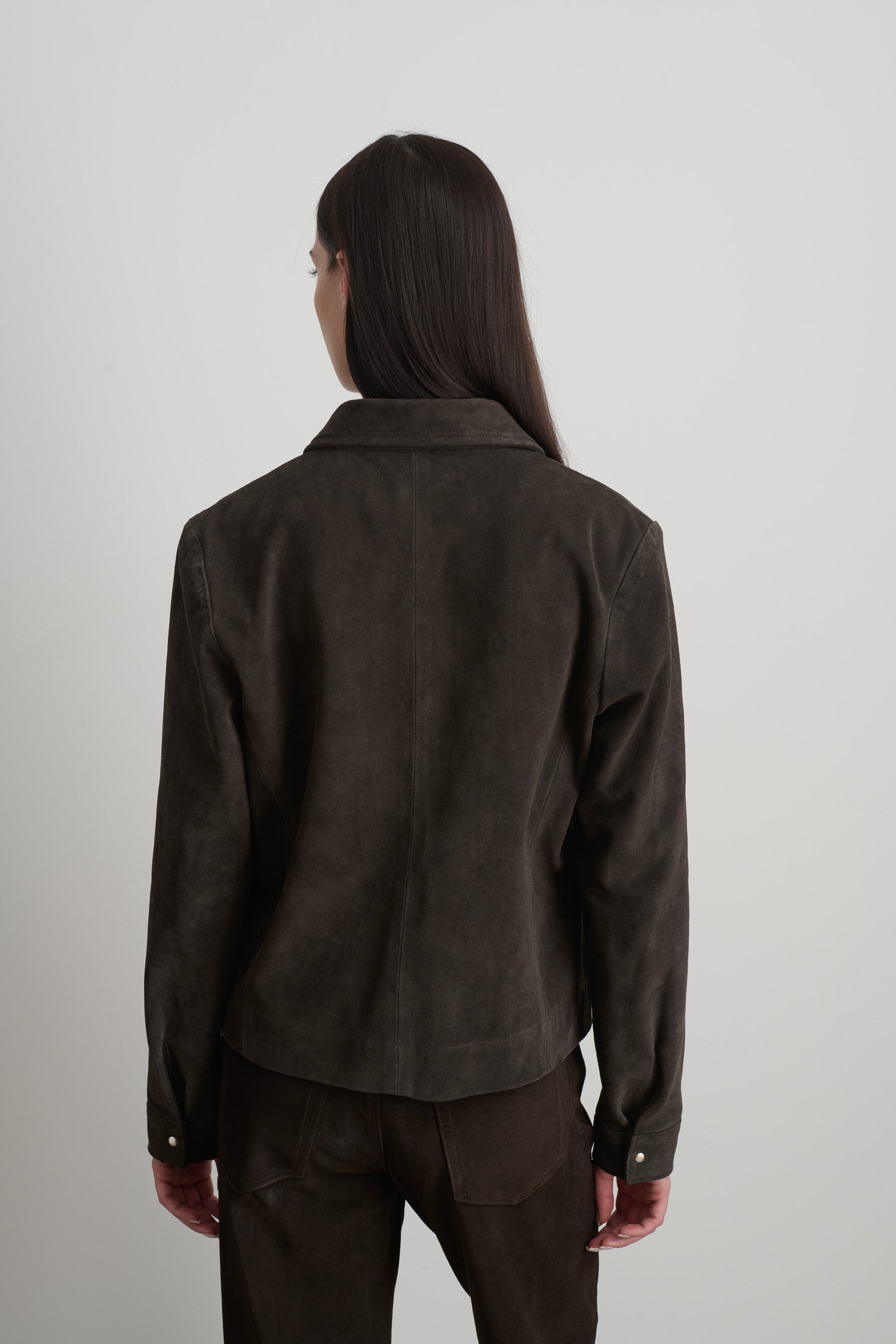 Myrr Snap Jacket Espresso Suede