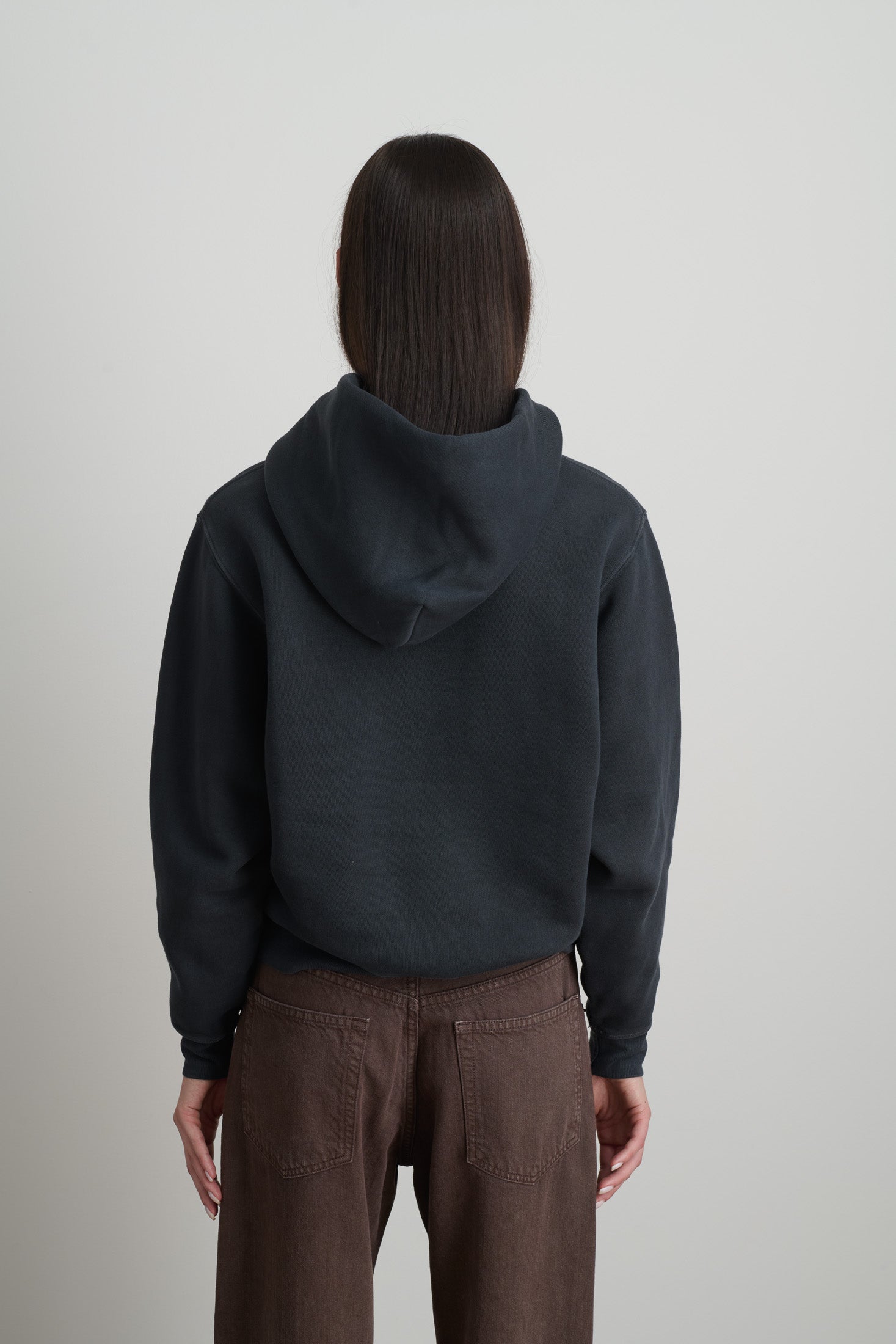 Hoodie Black Overdye