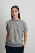 Short Sleeve Sweatshirt Heather Grey