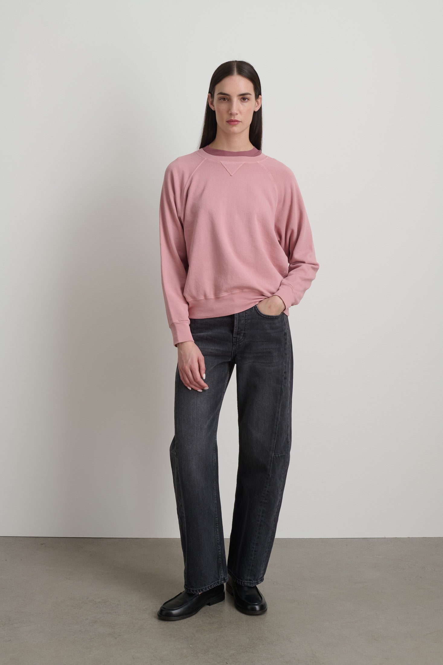 Arena Crewneck Pink Overdye