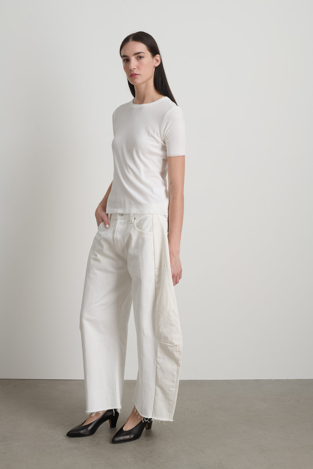 Double Tee White / White