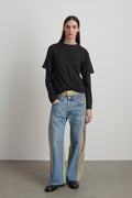 Double Waistband Rework Vintage Indigo / Suede