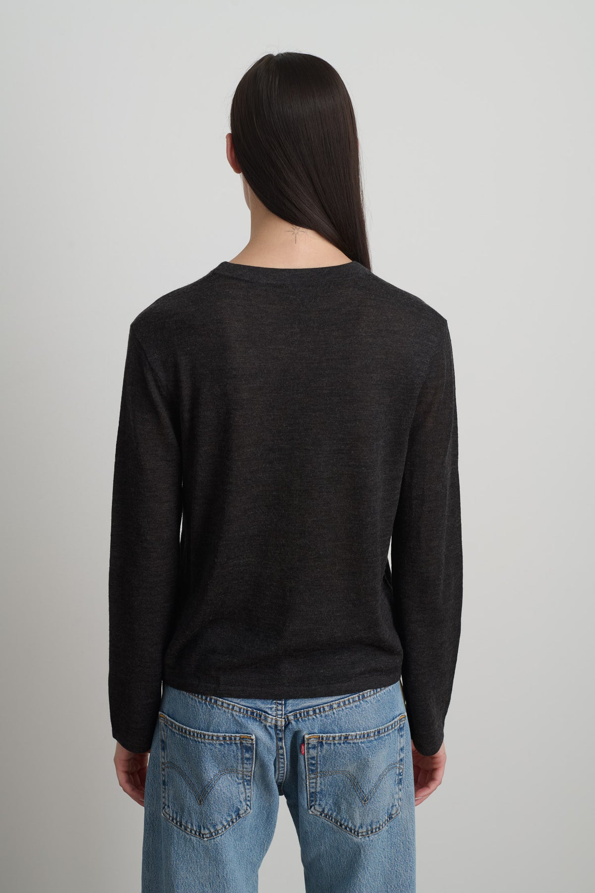 Classic Crewneck Pullover Charcoal