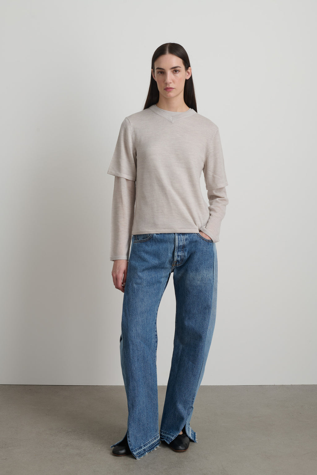 Reworked Open Hem Slouch