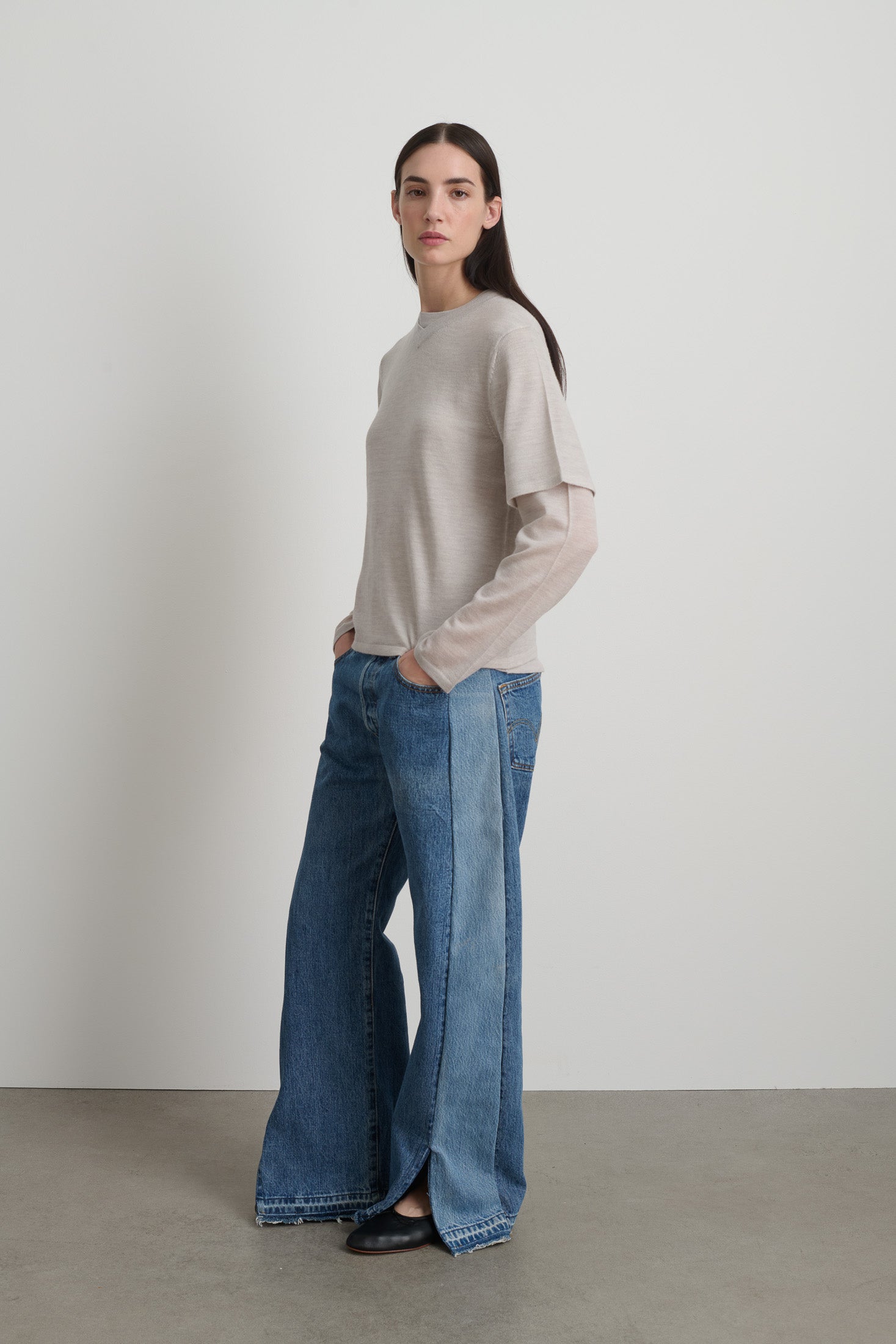 Reworked Open Hem Slouch